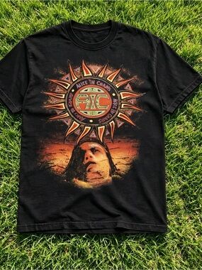 Alice in Chains AIC Black Band Graphic T-Shirt, Grunge Rock Unisex T-Shirt.